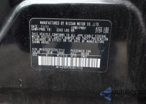 2012 Nissan Leaf Sl from USA, damaged, VIN JN1AZ0CP7CT017712